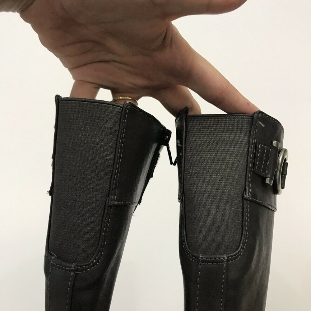 Life Stride Knee Boots Gray Zip Up Size 9.5 - Picture 4 of 6